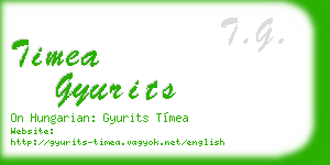 timea gyurits business card